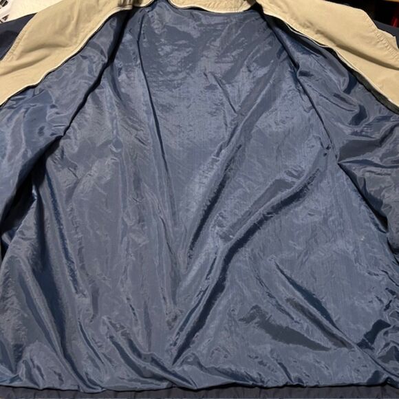 London Fog Mens Navy Blue Full Zip Windbreaker Jacket Size Large - Picture 7 of 12